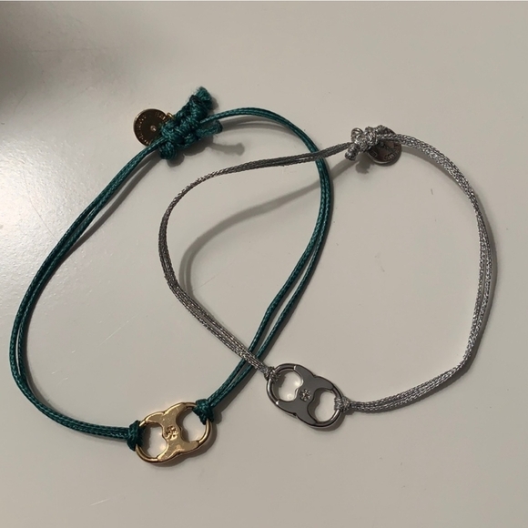 Elegant TORY BURCH Gold and Silver Charm Bracelets - Picture 2 of 3